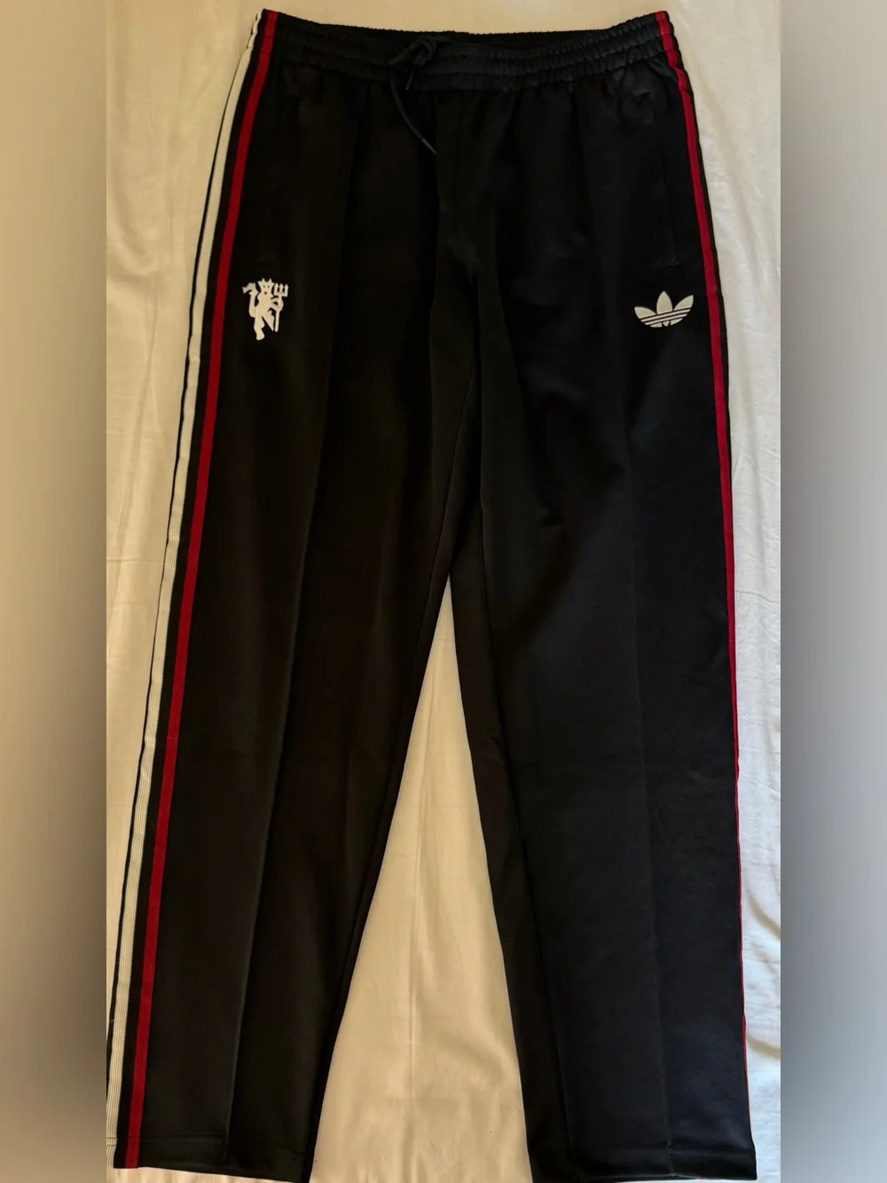 Adidas Originals Manchester United Track Pants Soccer JM5560 Men’s Sz: Large
